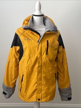 Columbia Youth Yellow, Black & Gray 2-in-1 Jacket